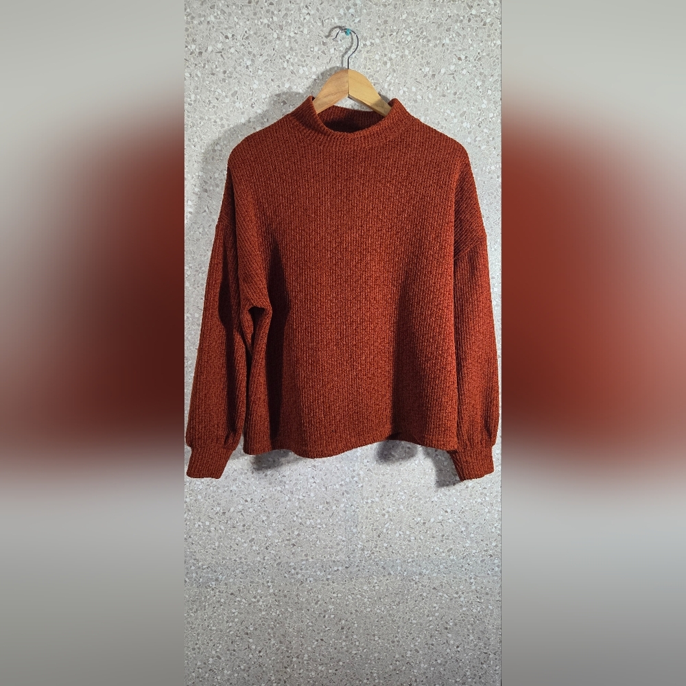 Mango Rust Crew Neck Sweater